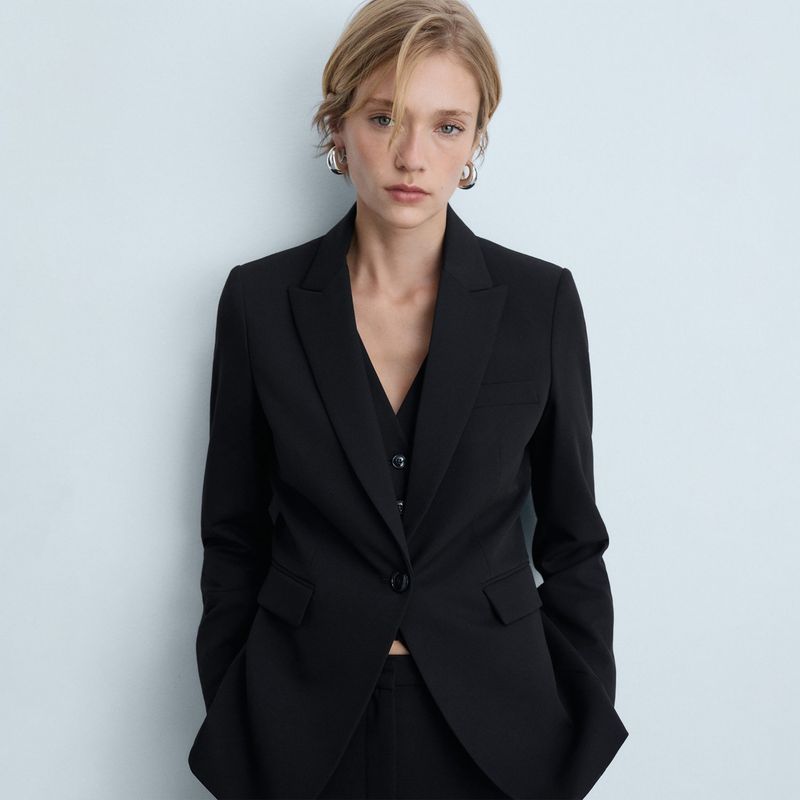 MANGO - Blazer Casual Mujer Mango