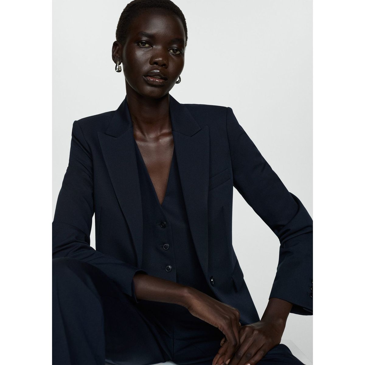 MANGO - Blazer Casual Mujer Mango