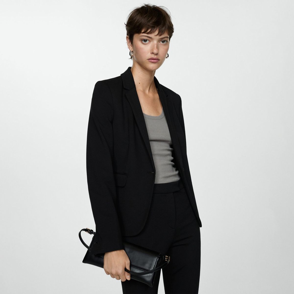 MANGO - Blazer Casual Mujer Mango