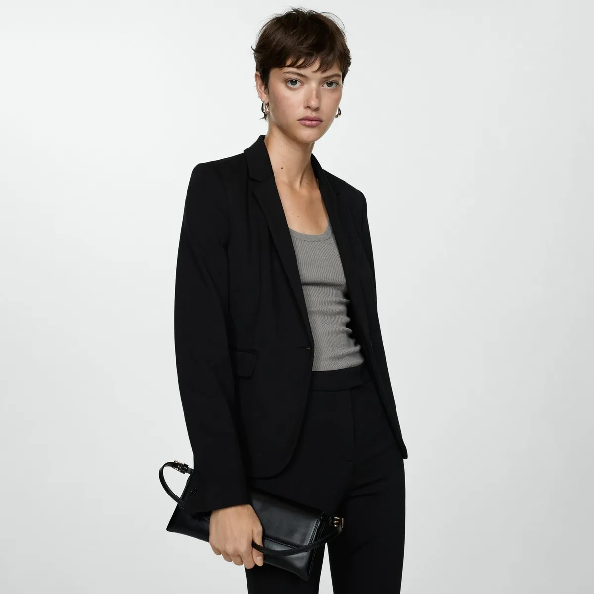 MANGO - Blazer Casual Mujer Mango