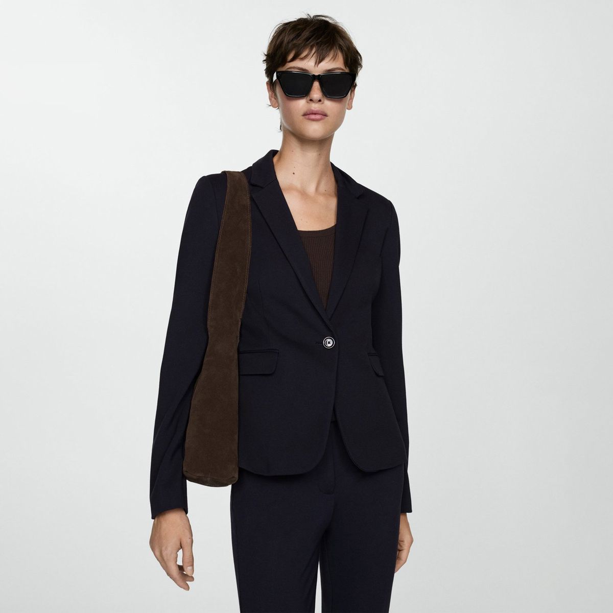 MANGO - Blazer Casual Mujer Mango