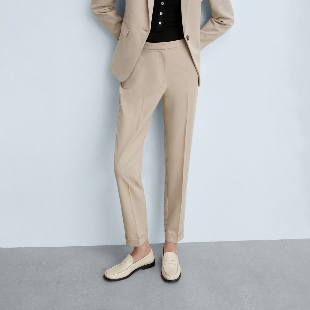 MANGO - Pantalón Straight Casual Mujer Mango