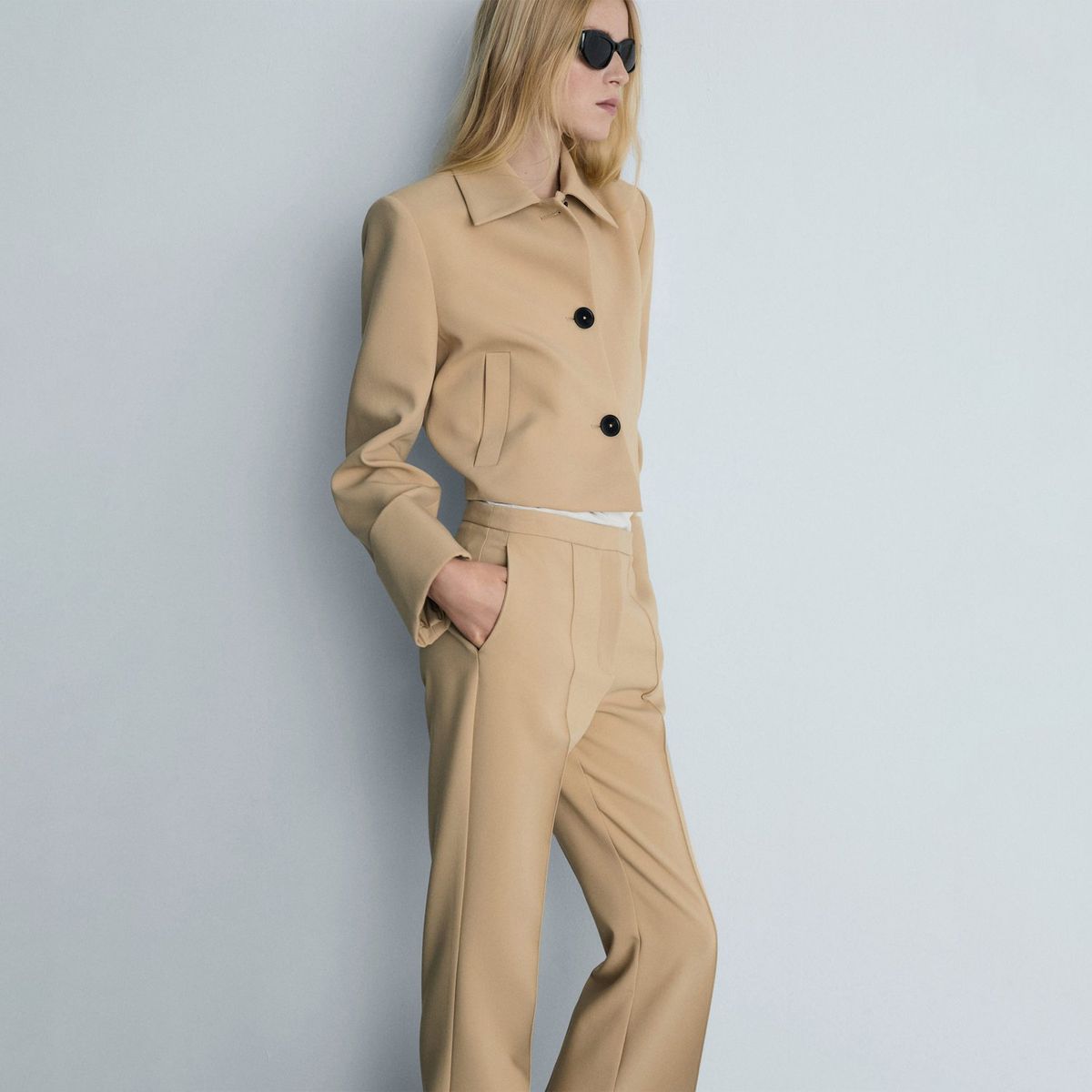 MANGO - Pantalón Flare Mujer Mango