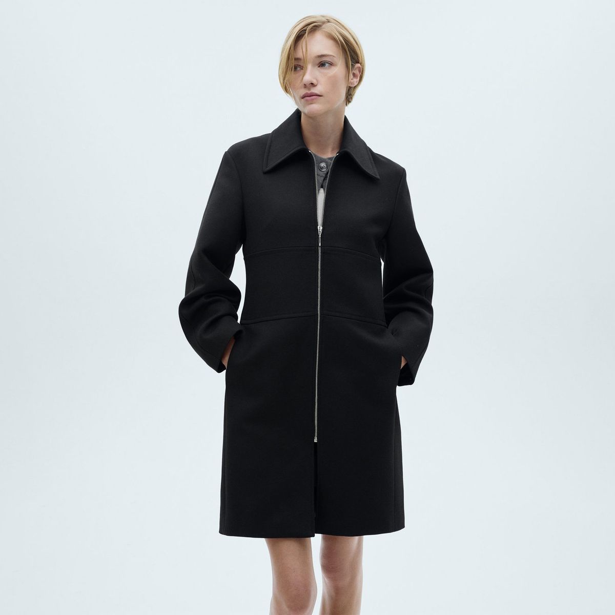 MANGO - Abrigo Casual Mujer Mango