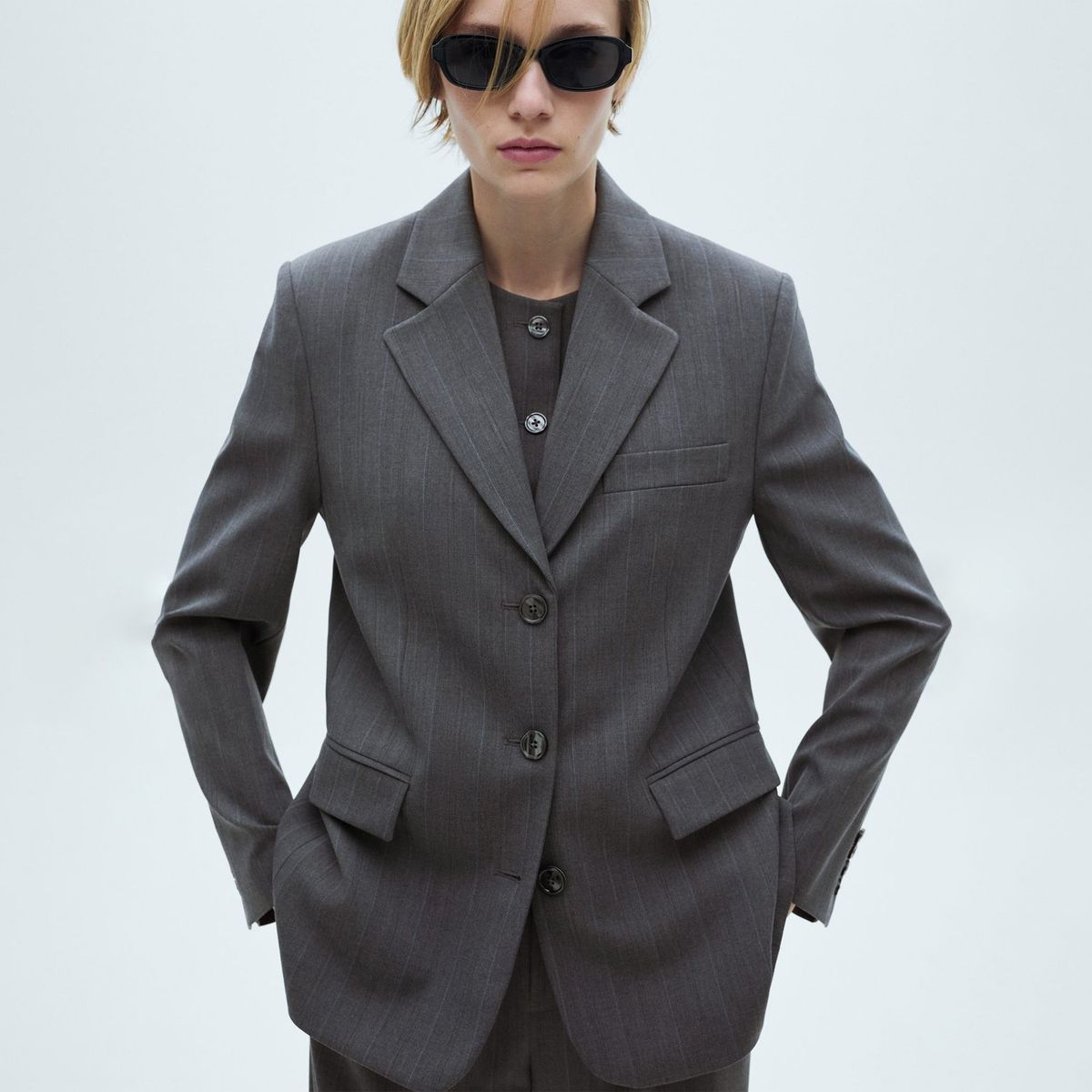 MANGO - Blazer Casual Mujer Mango