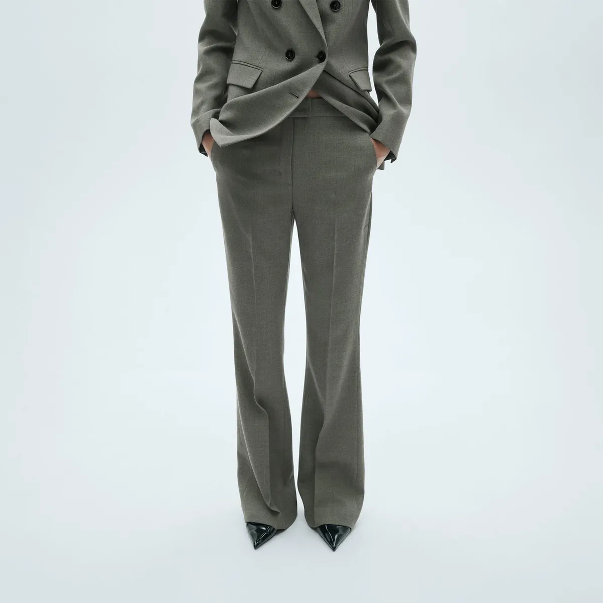 MANGO - Pantalón Flare Mujer Mango