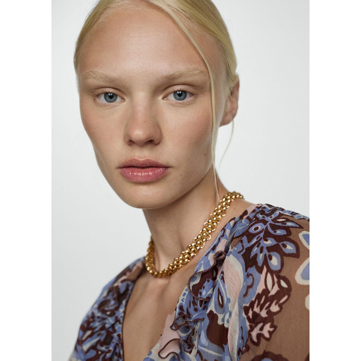 MANGO - Blusa Manga Larga Mujer Mango