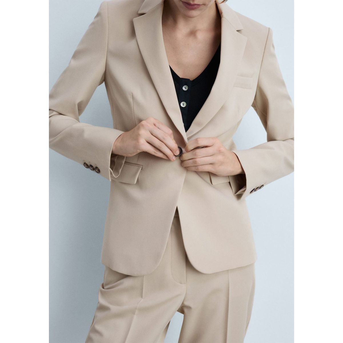 MANGO - Blazer Casual Mujer Mango