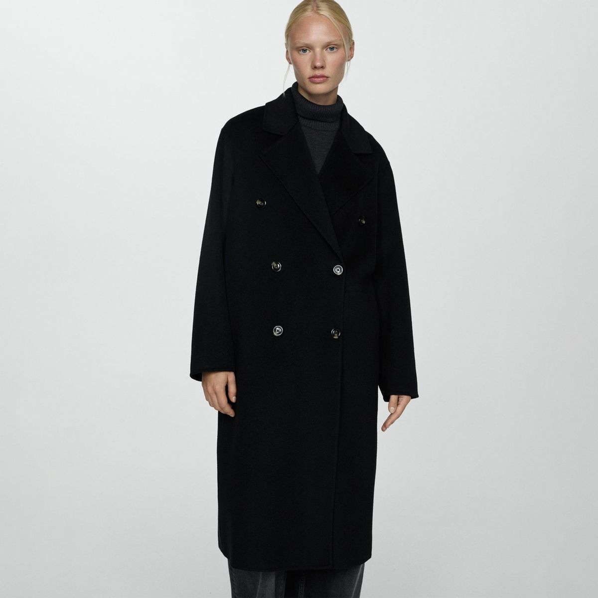 MANGO - Abrigo Oversize Casual Mujer Mango