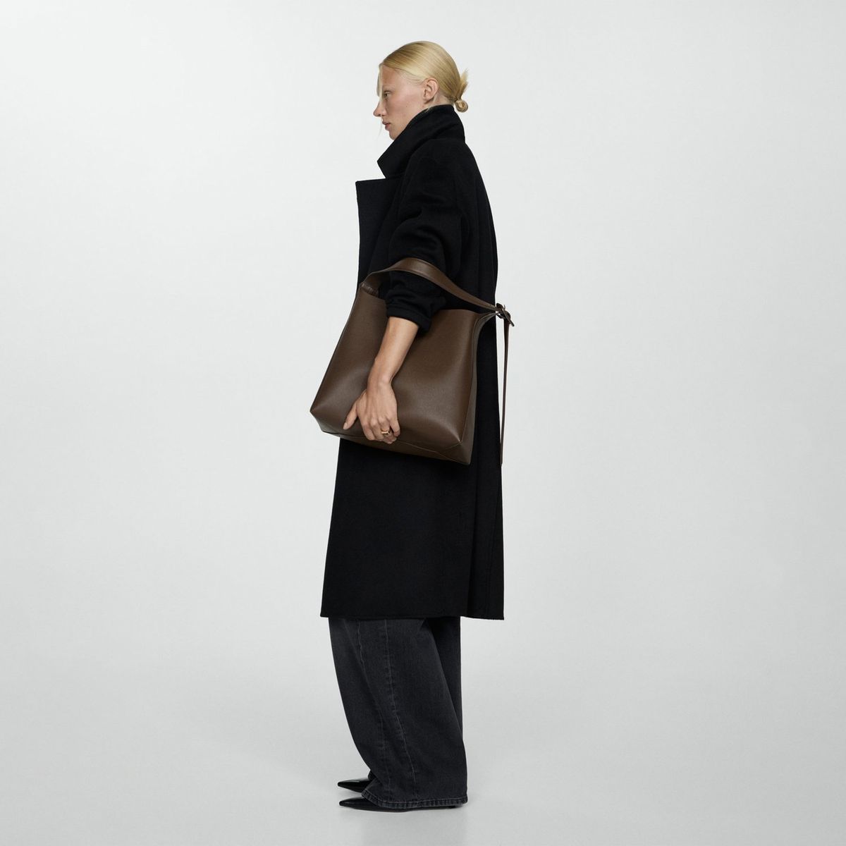 MANGO - Abrigo Oversize Casual Mujer Mango