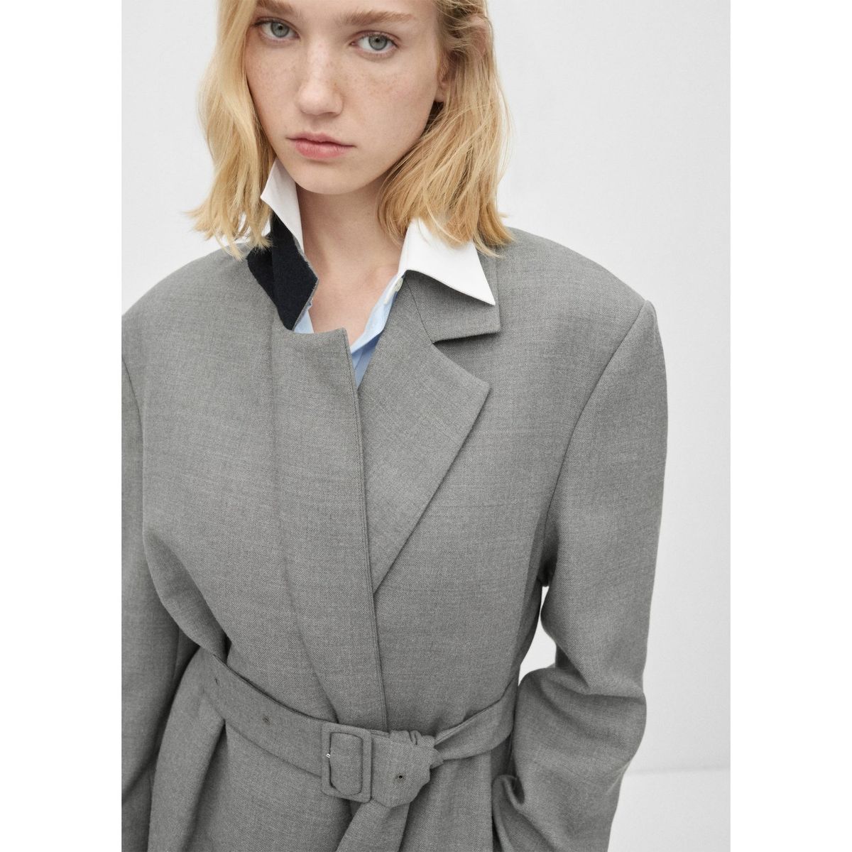 MANGO - Abrigo Casual Mujer Mango