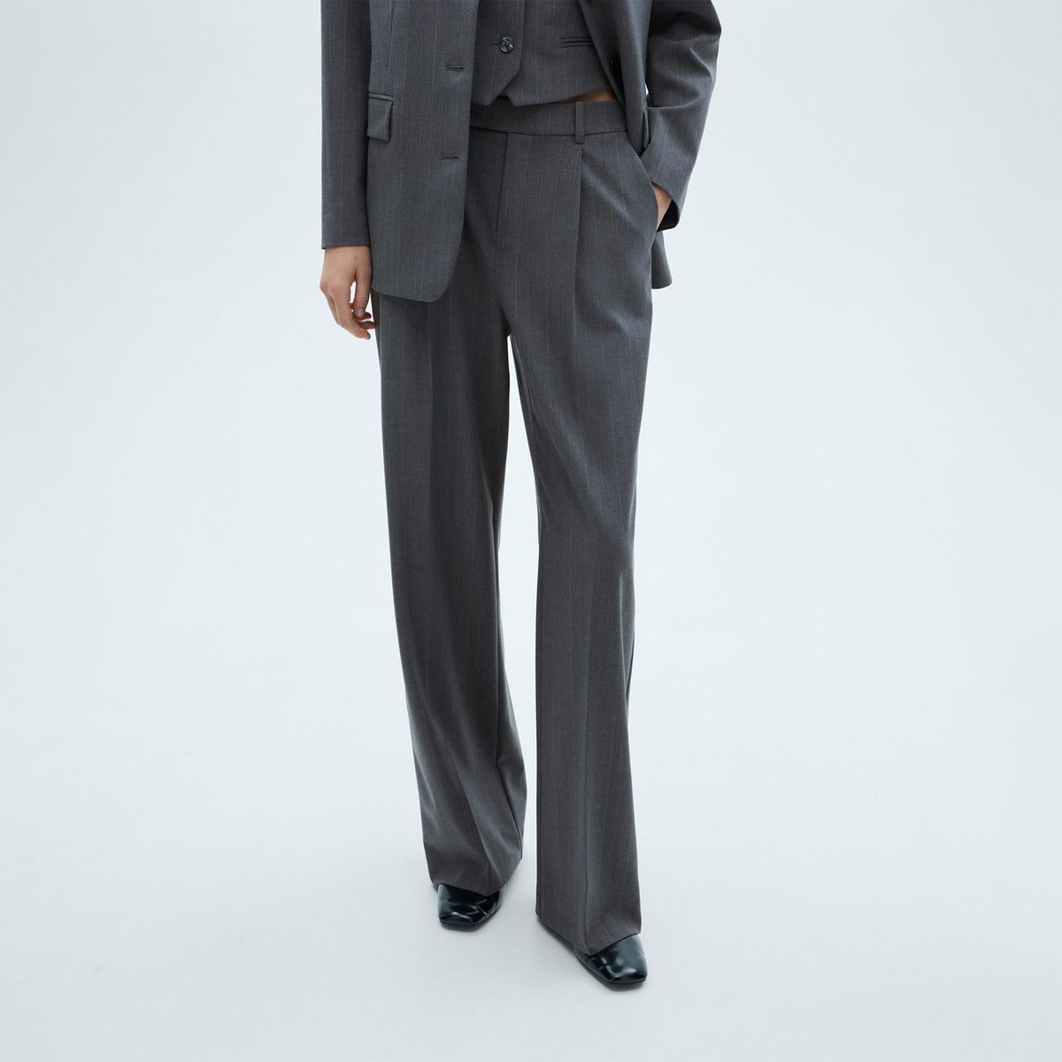 MANGO - Pantalón Straight Mujer Mango