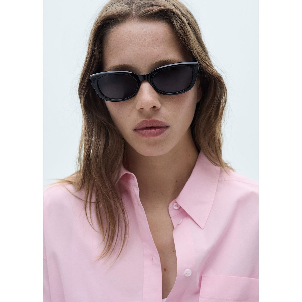 MANGO - Blusa Manga Larga Mujer Mango