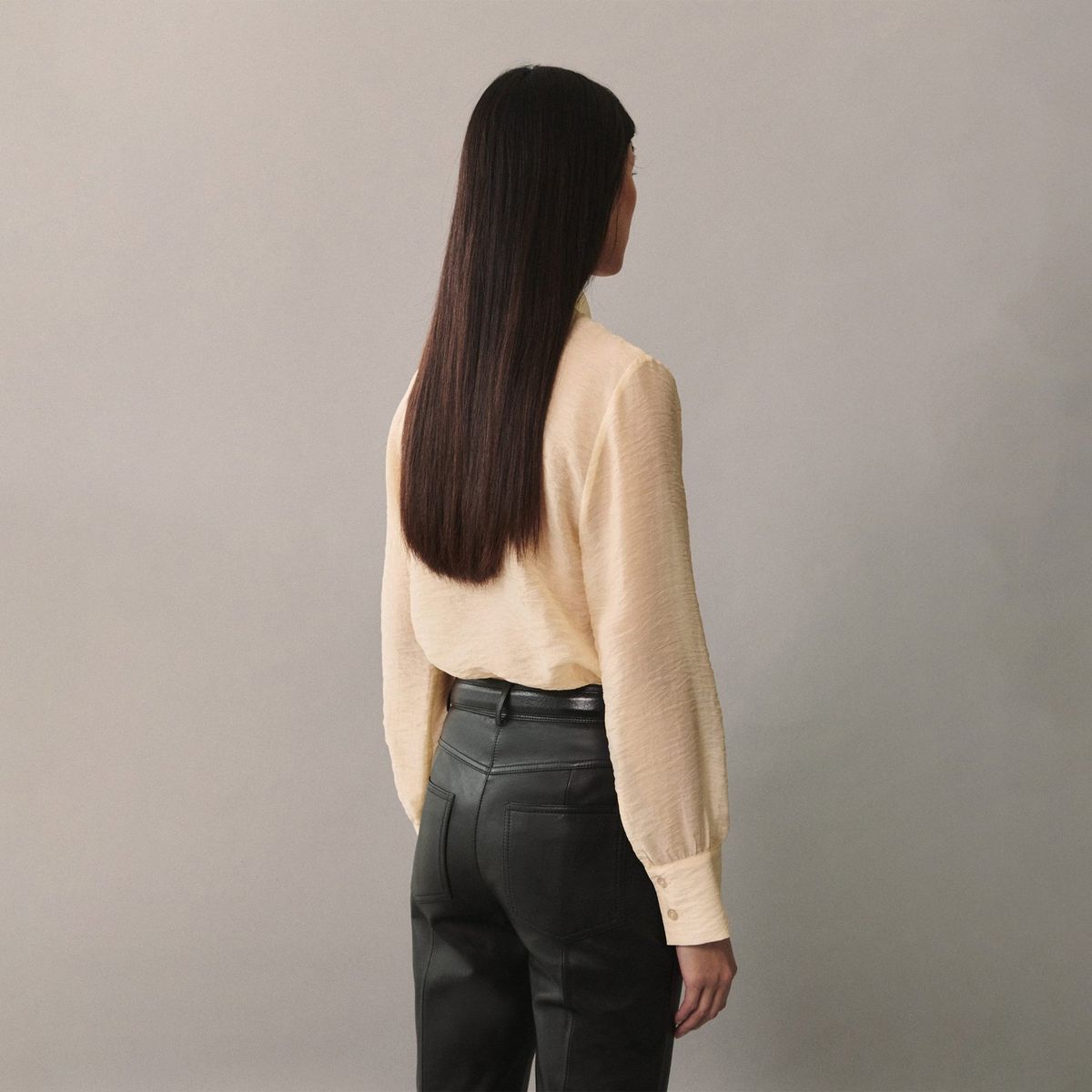 MANGO - Blusa Manga Larga Mujer Mango