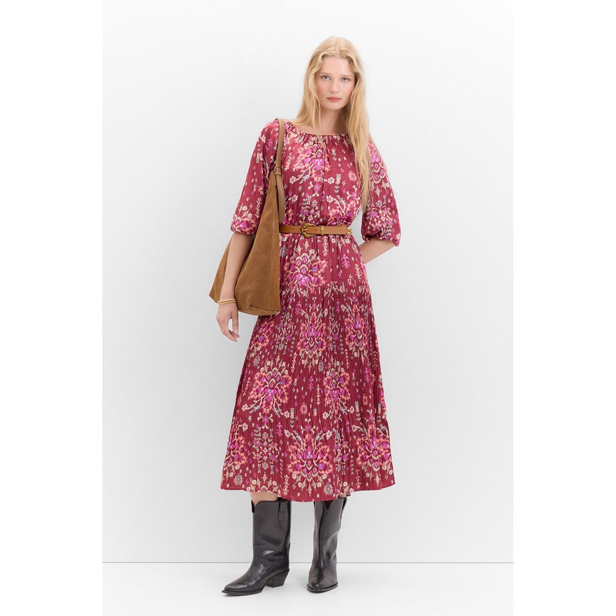 CORTEFIEL - Vestido Largo Mujer Cortefiel