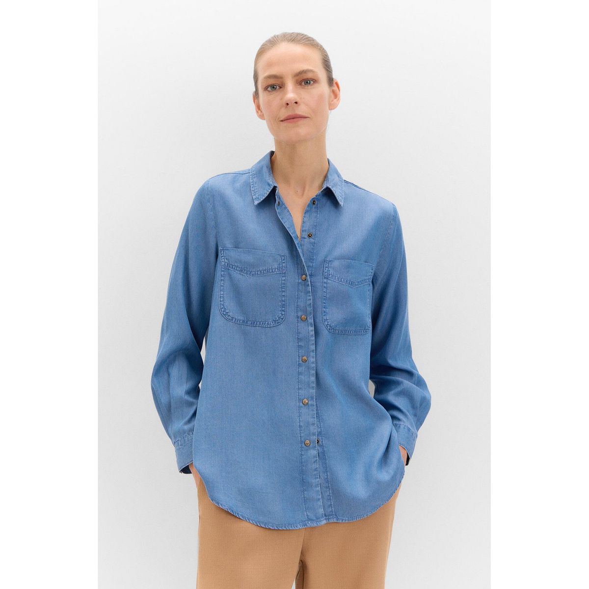 CORTEFIEL - Blusa Manga Larga Mujer Cortefiel