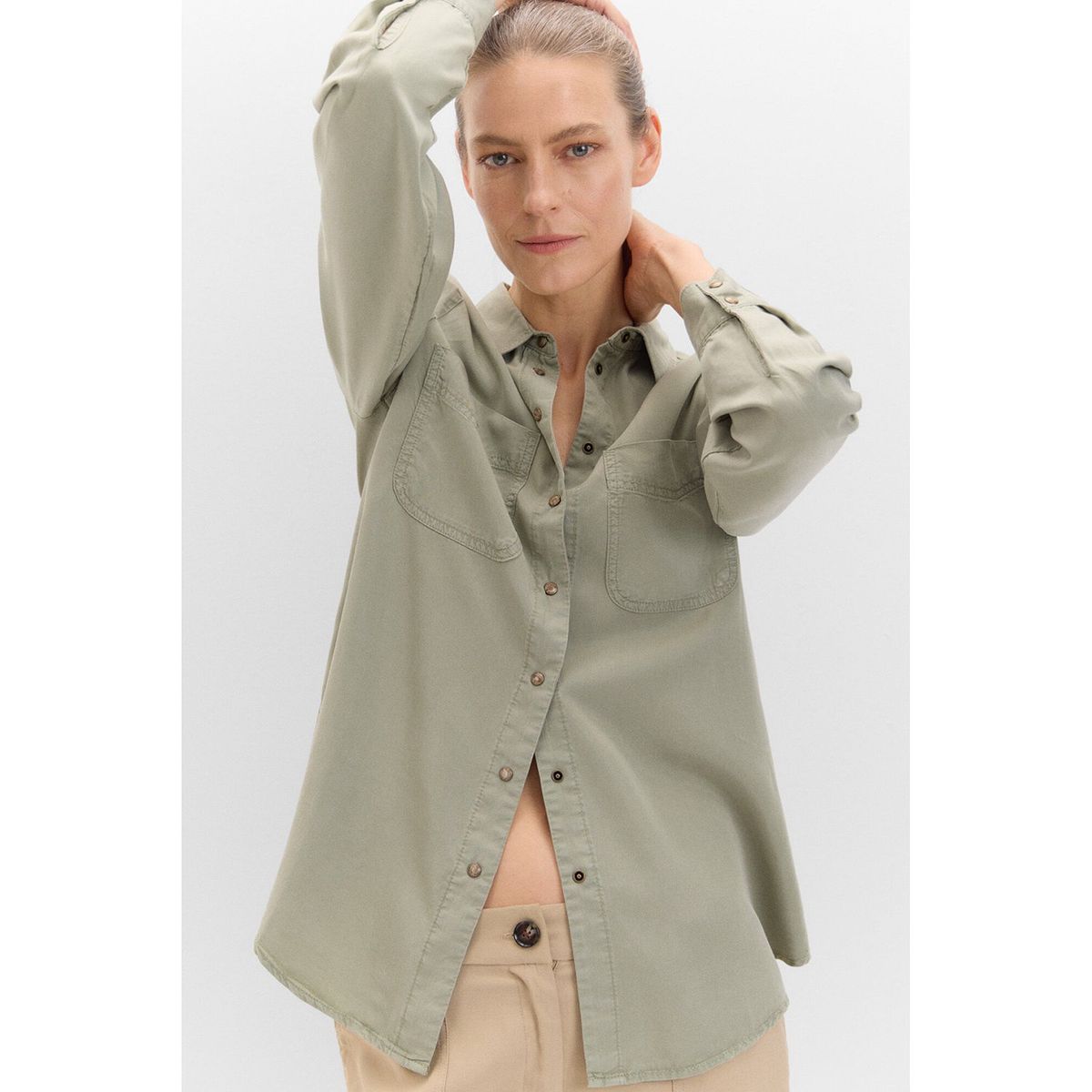 CORTEFIEL - Blusa Manga Larga Mujer Cortefiel