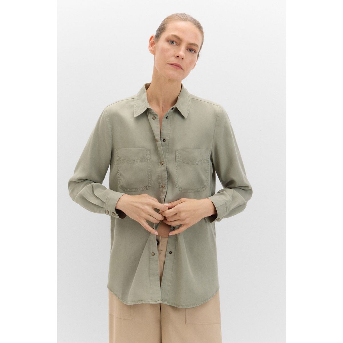 CORTEFIEL - Blusa Manga Larga Mujer Cortefiel