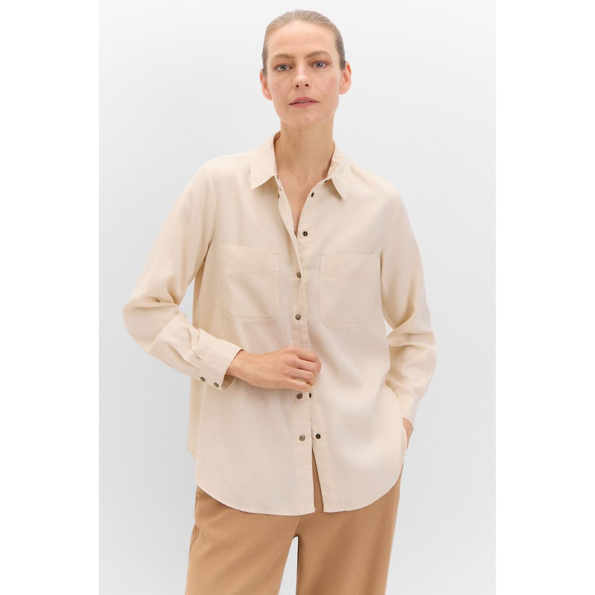 CORTEFIEL - Blusa Manga Larga Mujer Cortefiel