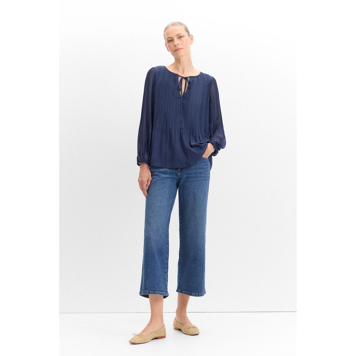 CORTEFIEL - Blusa Manga Larga Mujer Cortefiel