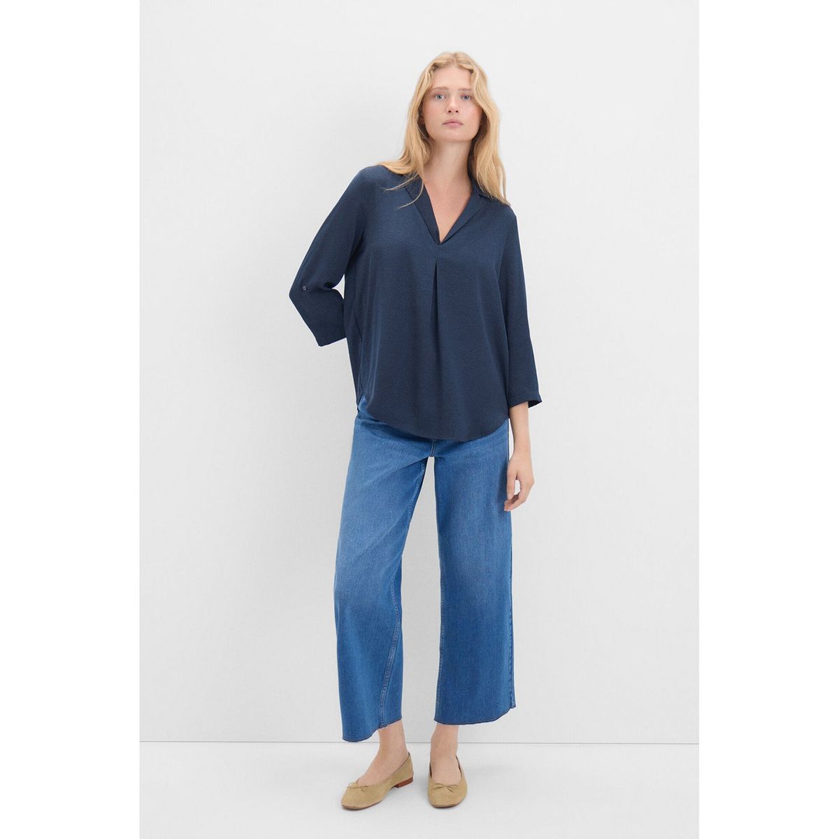 CORTEFIEL - Blusa Manga Larga Mujer Cortefiel