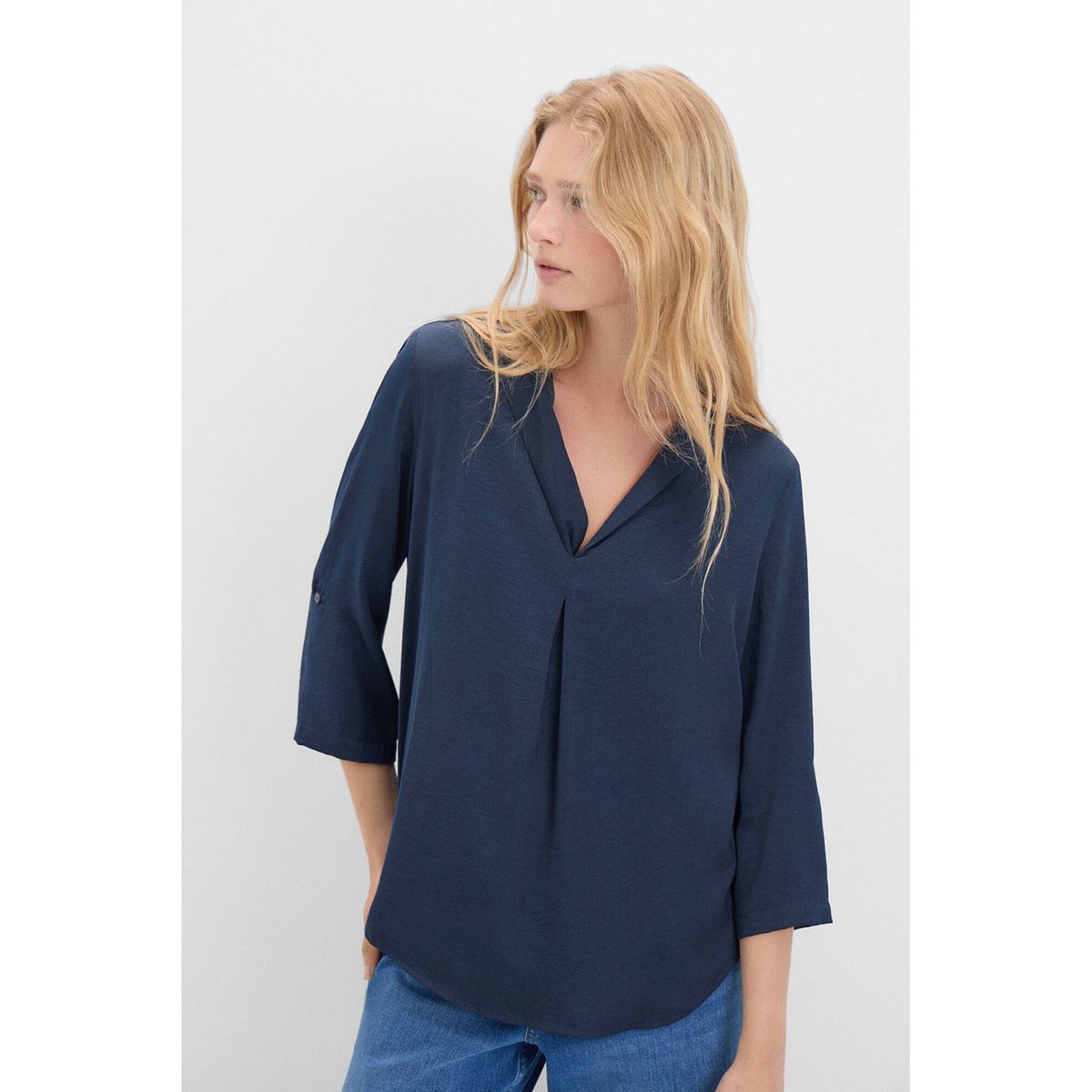 CORTEFIEL - Blusa Manga Larga Mujer Cortefiel