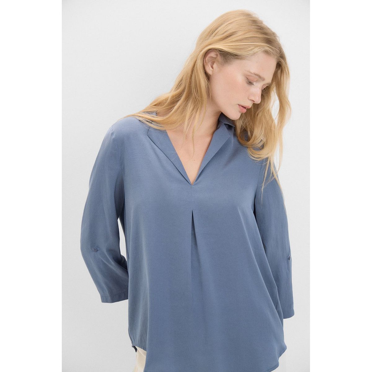 CORTEFIEL - Blusa Manga Larga Mujer Cortefiel