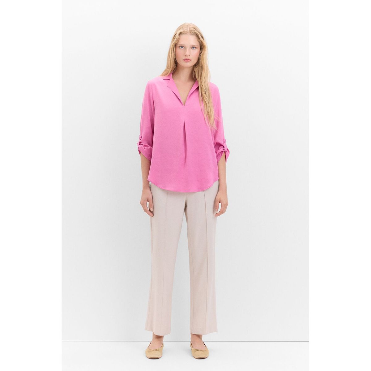 CORTEFIEL - Blusa Manga Larga Mujer Cortefiel