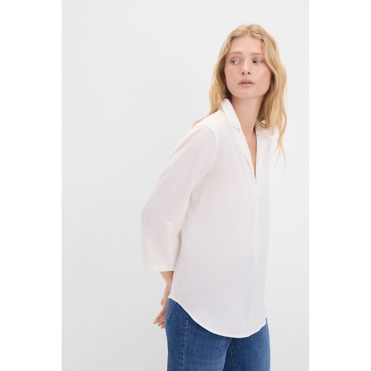 CORTEFIEL - Blusa Manga Larga Mujer Cortefiel