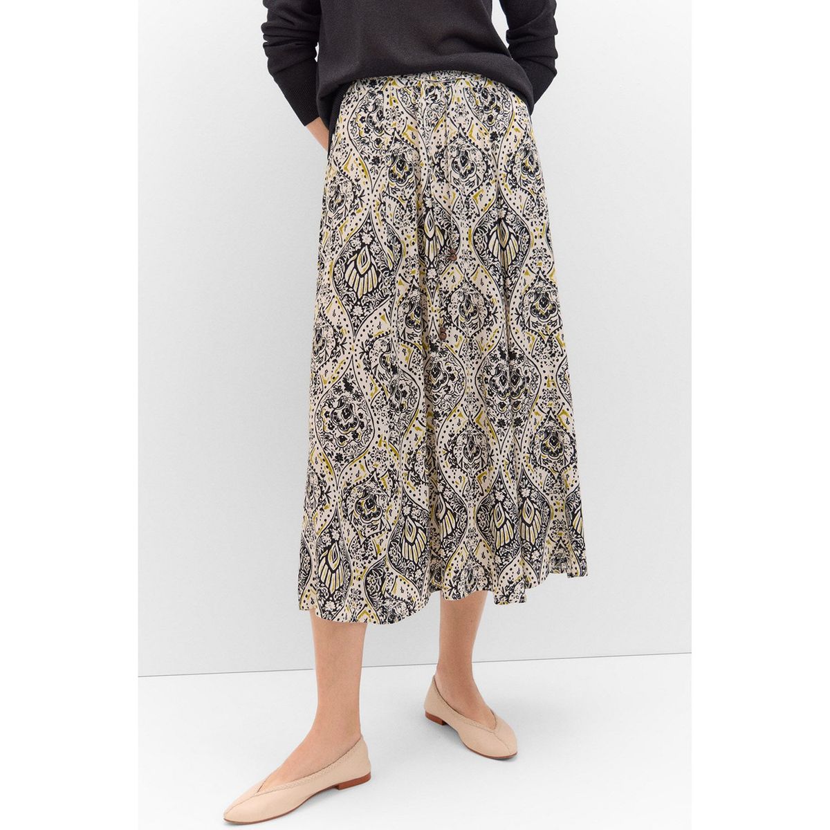 CORTEFIEL - Falda Larga Mujer Cortefiel