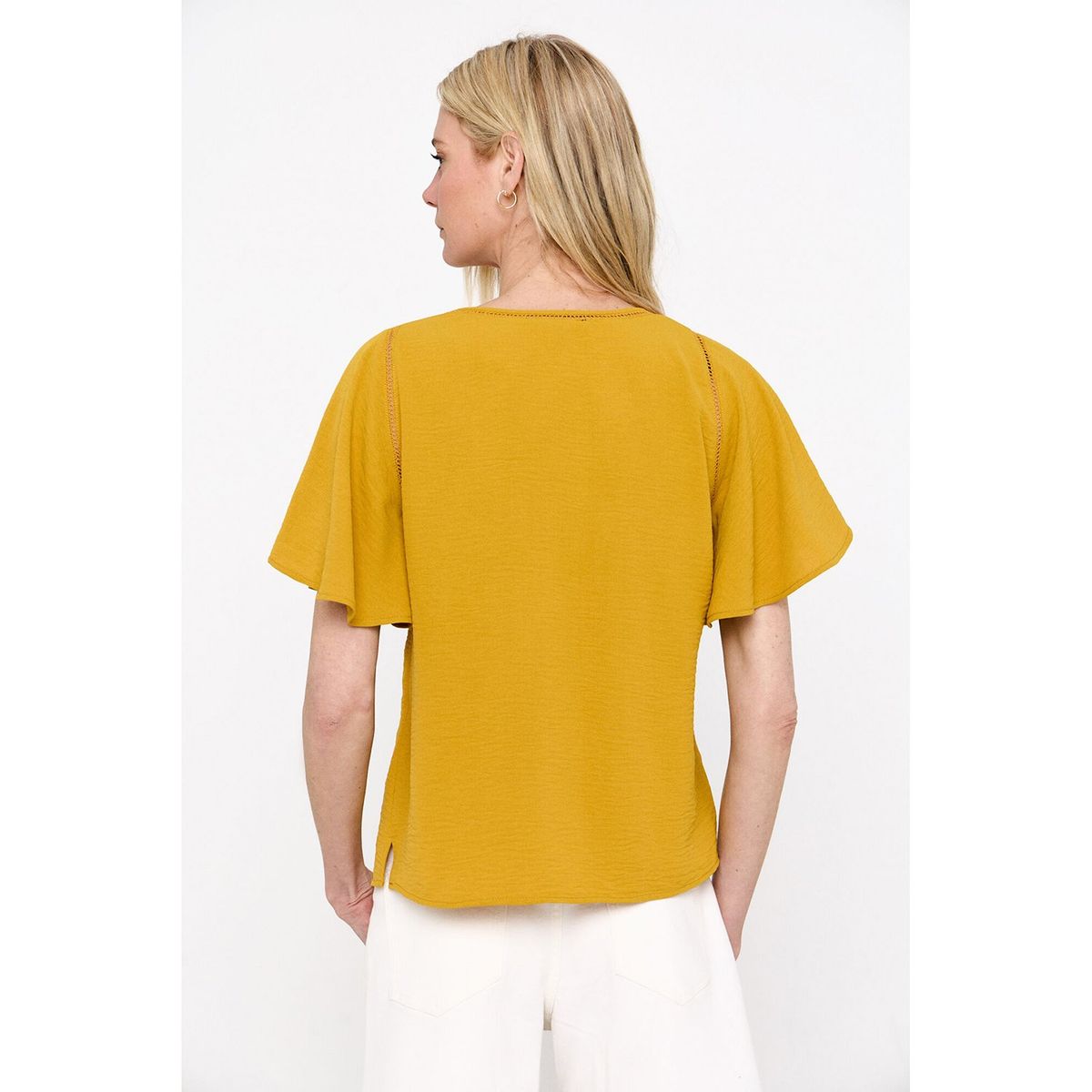 CORTEFIEL - Top Manga Corta Mujer Cortefiel