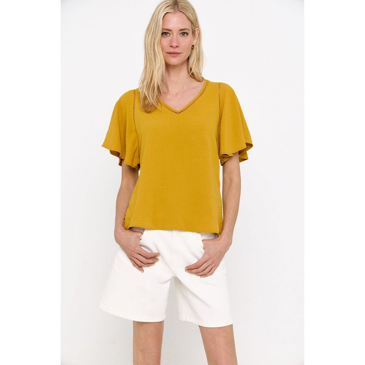 CORTEFIEL - Top Manga Corta Mujer Cortefiel