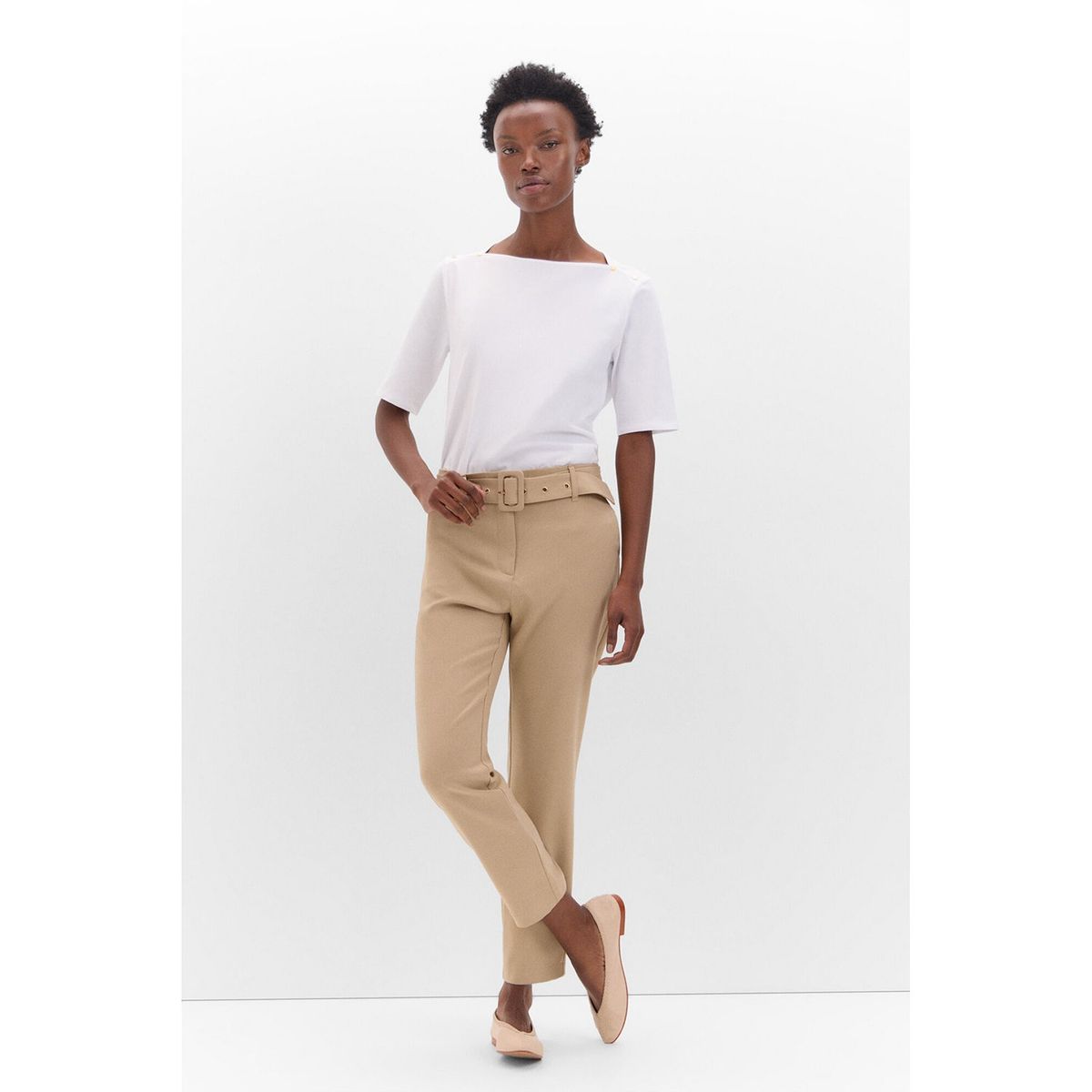 CORTEFIEL - Polo Manga Corta Algodón Mujer Cortefiel