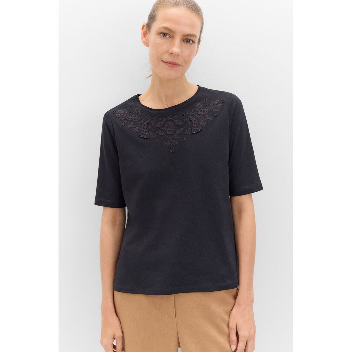 CORTEFIEL - Polo Manga Corta 100% Algodón Mujer Cortefiel