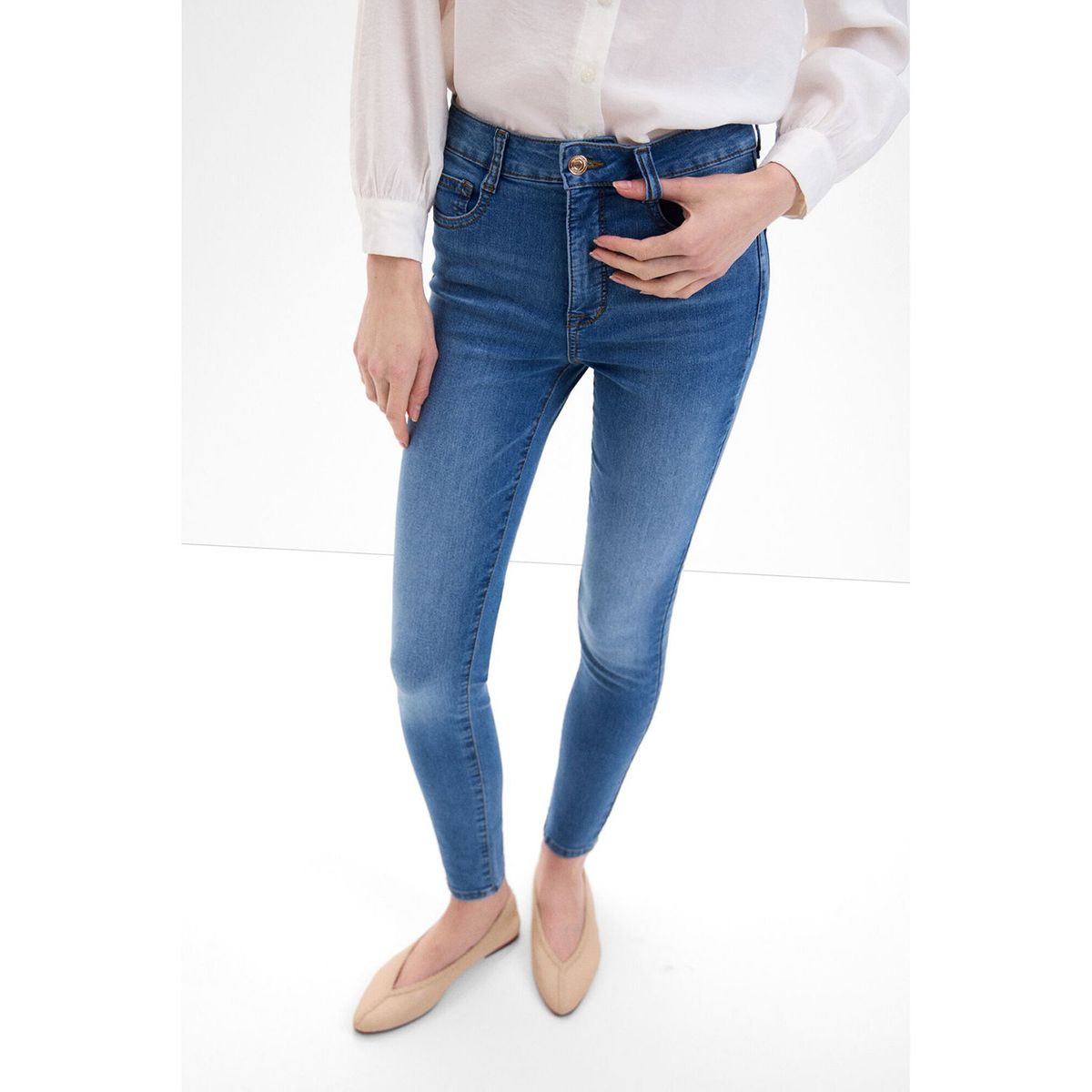 CORTEFIEL - Jean Algodón Mujer Cortefiel