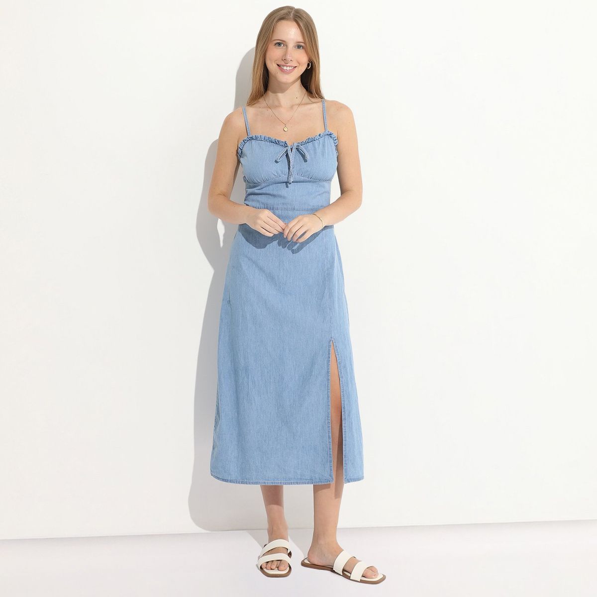 SYBILLA - Vestido Largo 100% Algodón Mujer Sybilla