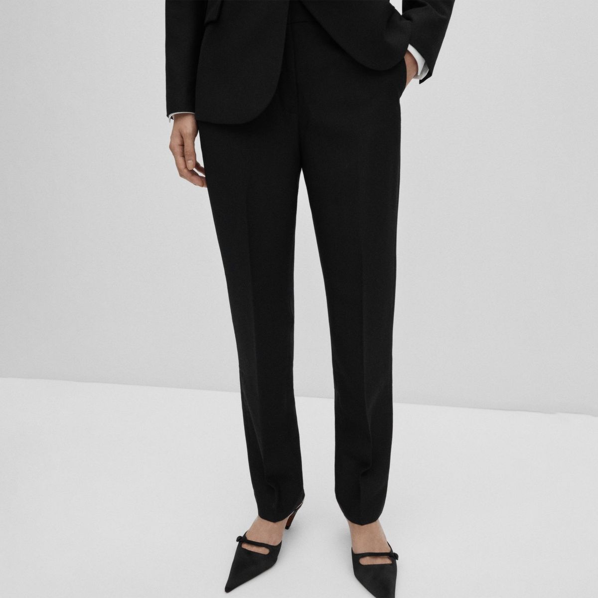 MANGO - Pantalón Straight Mujer Mango