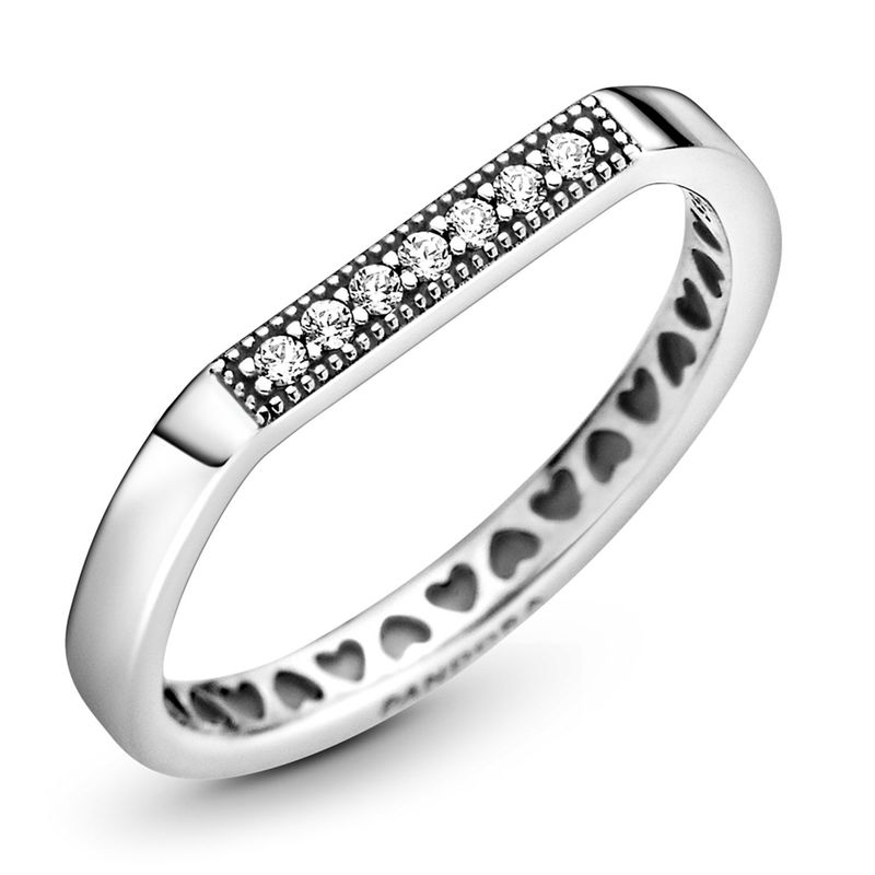 PANDORA - Anillo Barra Brillante Apilable