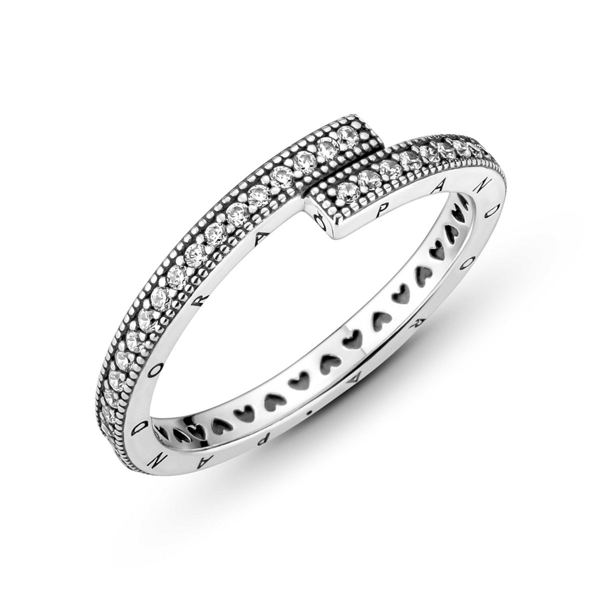 PANDORA - Anillo Logo Pandora Y Corazones