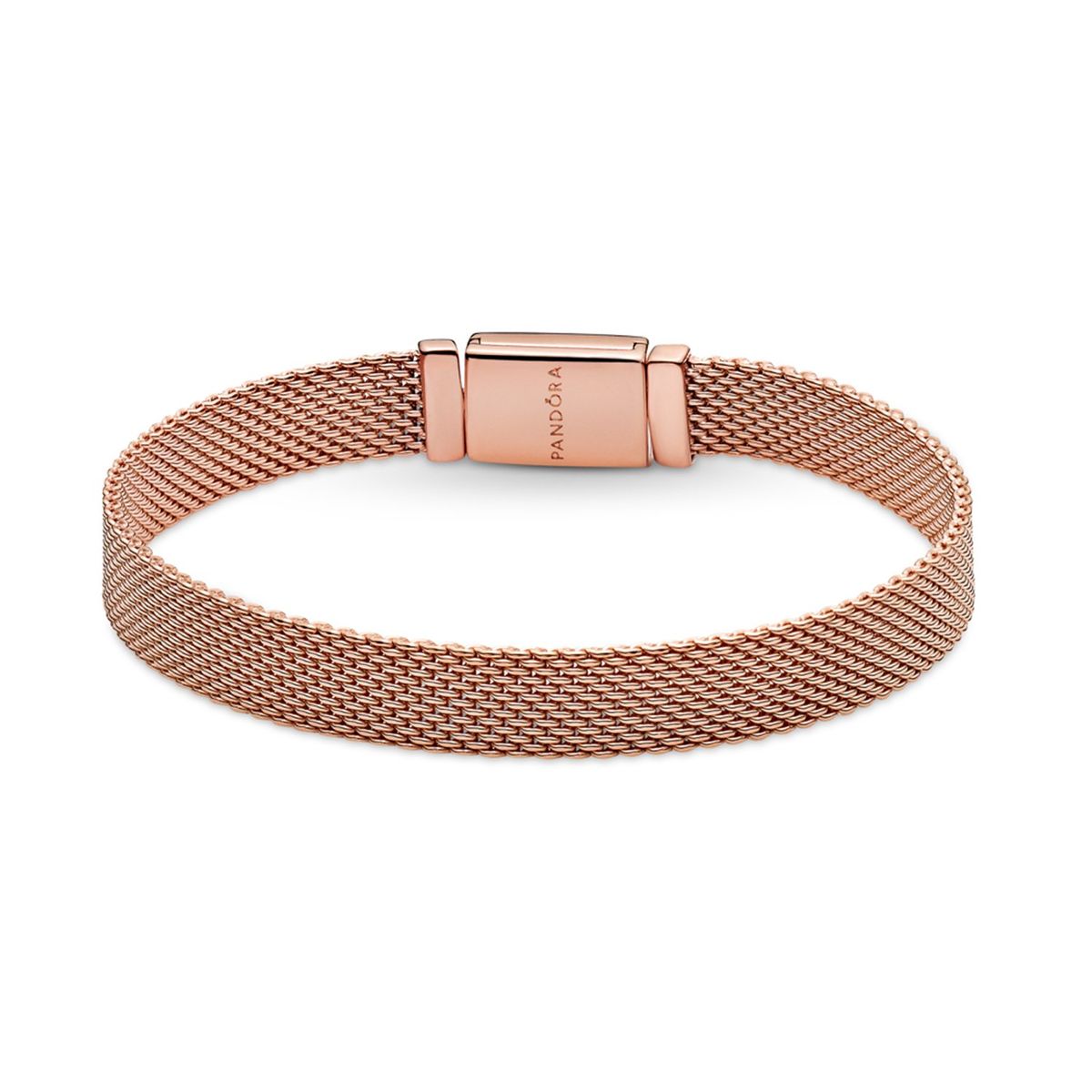 PANDORA - Pulsera Rose Cierre Largo Pave