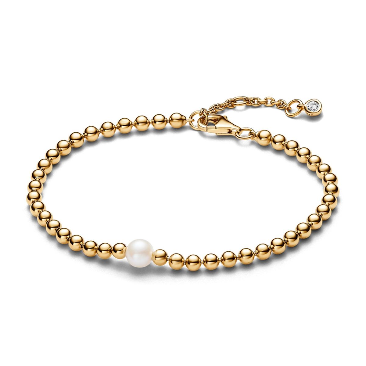 PANDORA - Pulsera Con Perlas Y Cuentas Shine