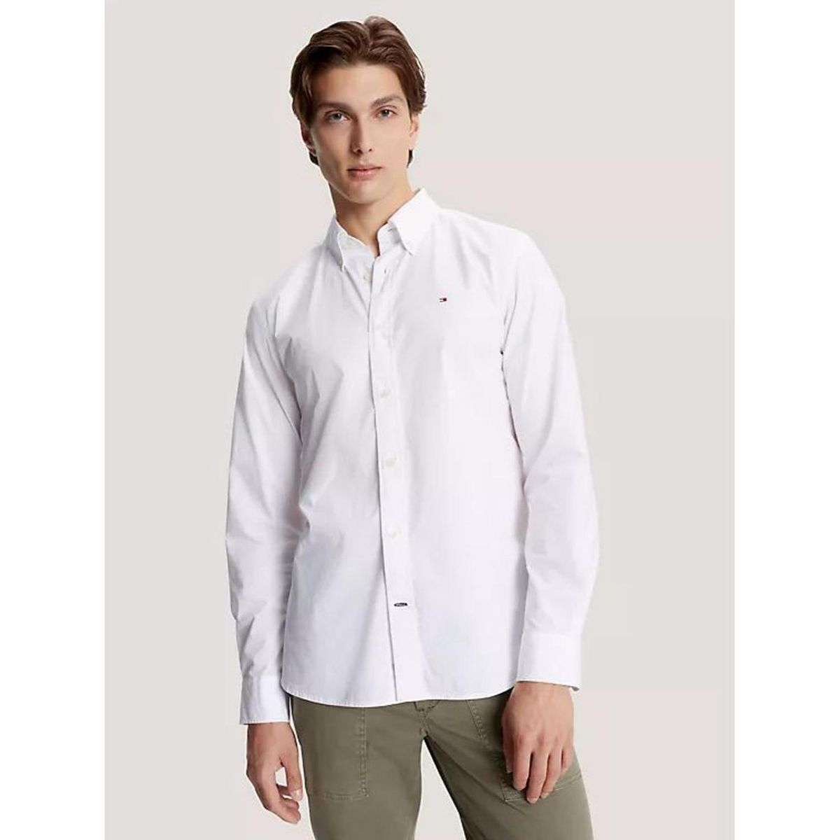 TOMMY HILFIGER - Camisa Manga Larga 100% Algodón Hombre Tommy Hilfiger