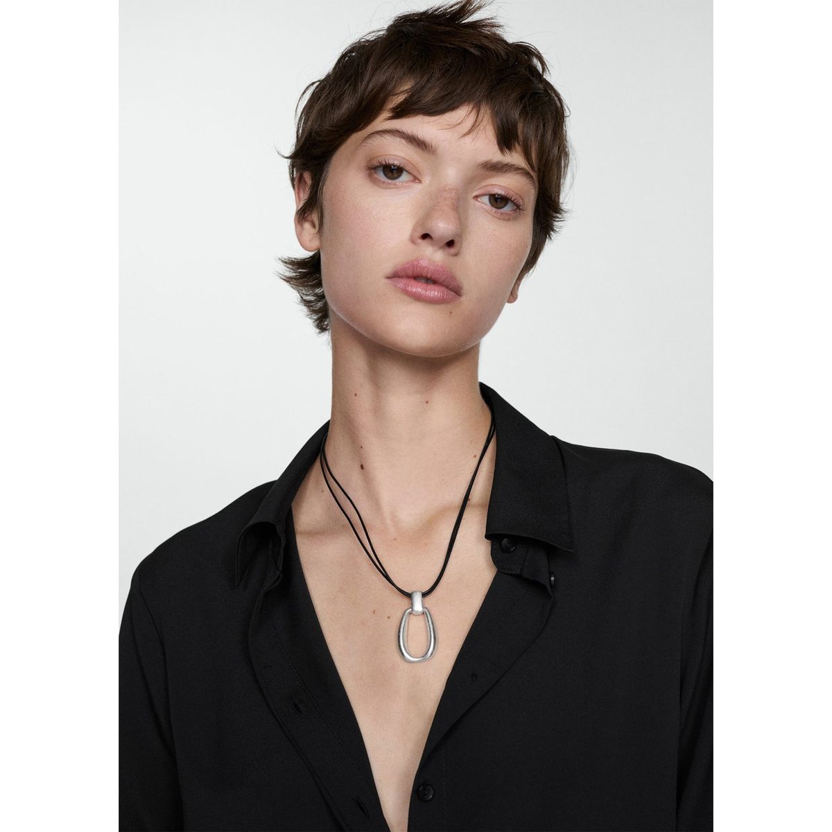 MANGO - Blusa Manga Larga Mujer Mango