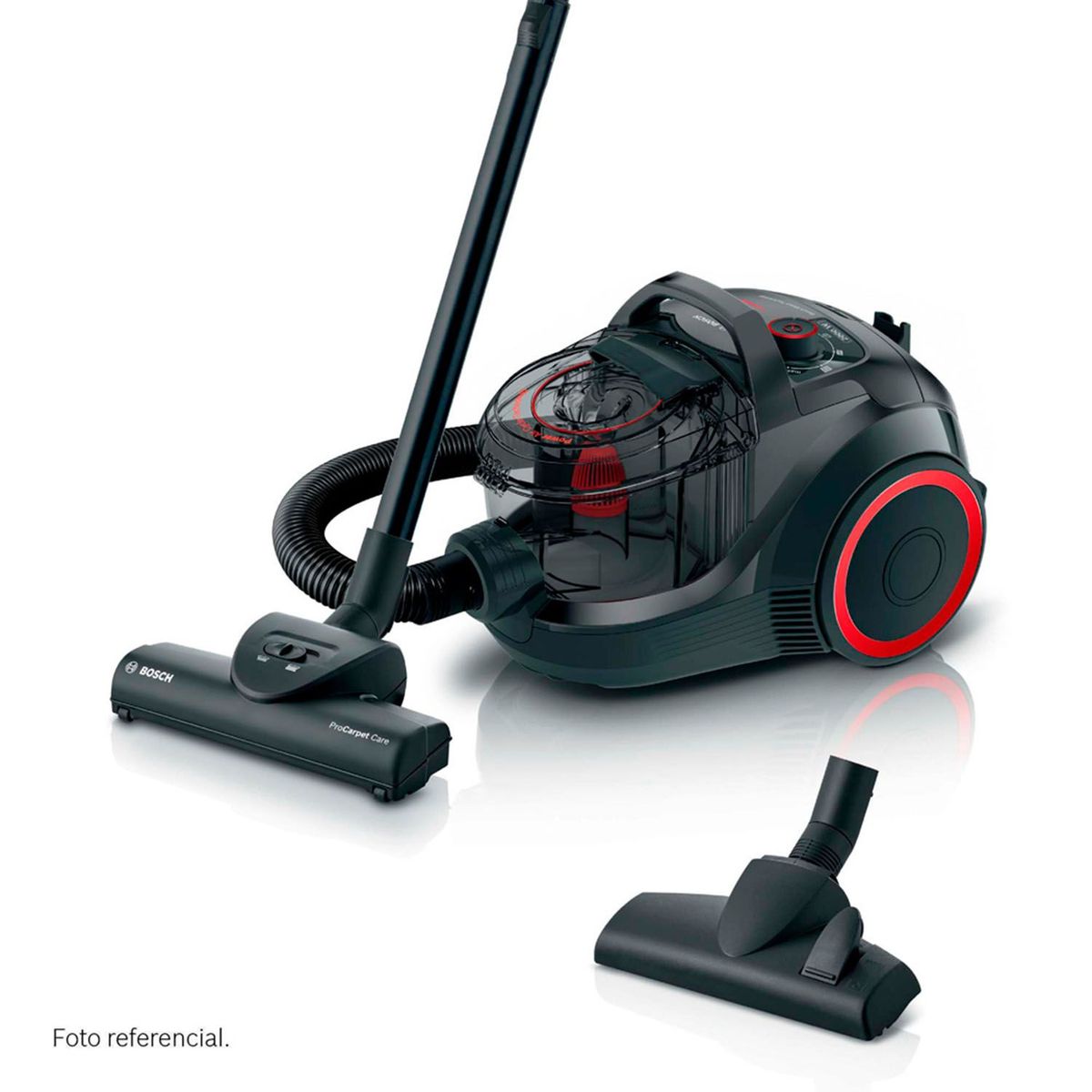 BOSCH - Aspiradora de Arrastre Bagless Negra 200W BGS21WPOW