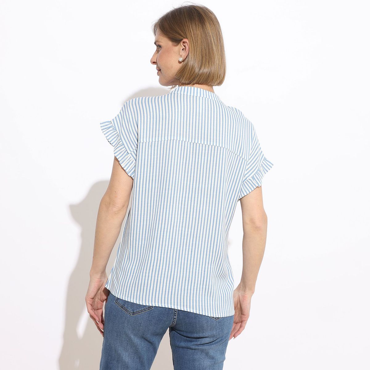 NEWPORT - Blusa Manga Corta Casual Mujer Newport