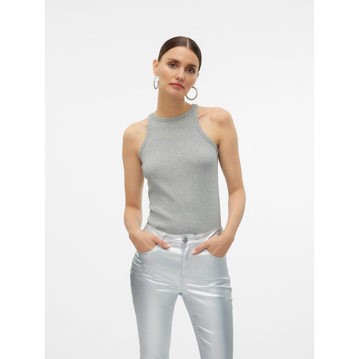 VERO MODA - Top Sin Mangas Algodón Mujer Vero Moda