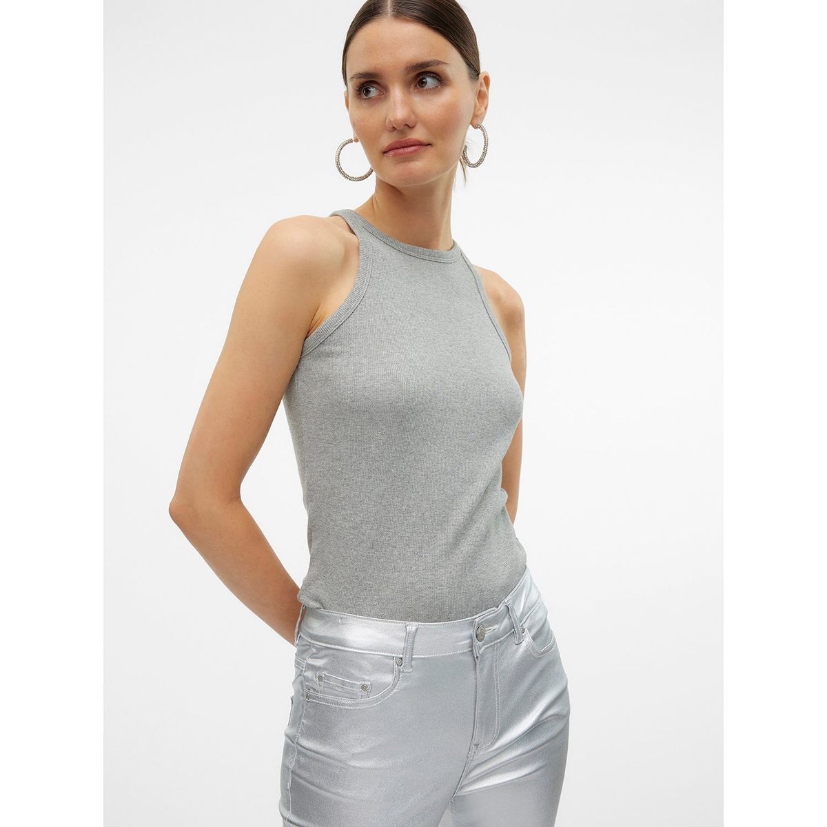 VERO MODA - Top Sin Mangas Algodón Mujer Vero Moda