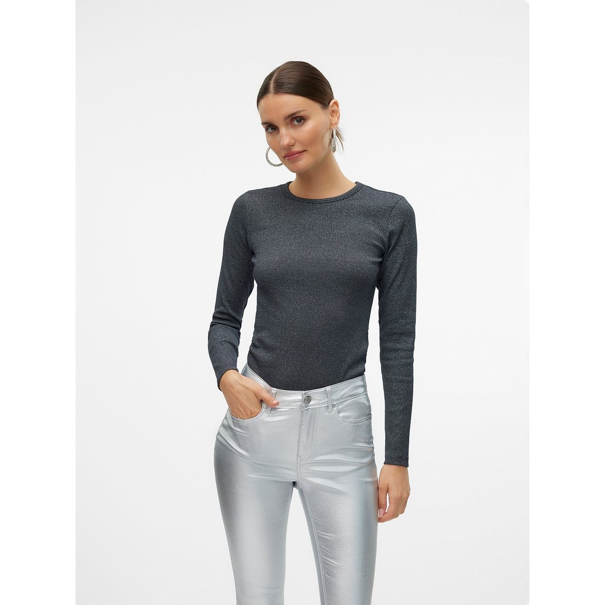 VERO MODA - Polo Manga Larga Algodón Mujer Vero Moda