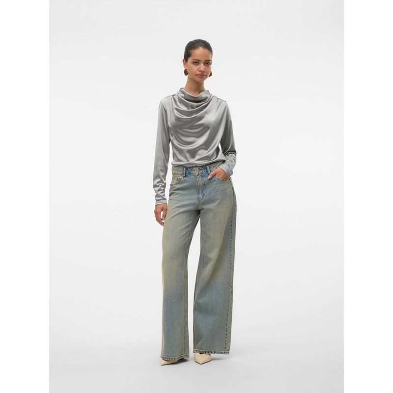 VERO MODA - Jean Wide 100% Algodón Mujer Vero Moda