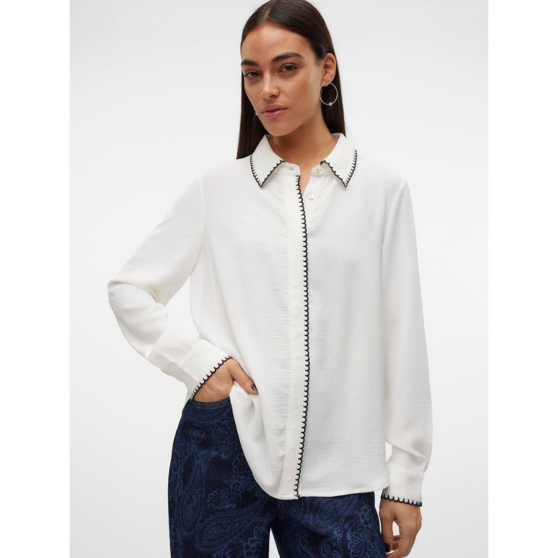 VERO MODA - Camisa Manga Larga Casual Mujer Vero Moda
